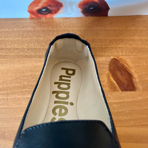 Hush Puppies Hazel Pointe | Black Leather | Flats Size 6 Wide - Picture 8 of 8